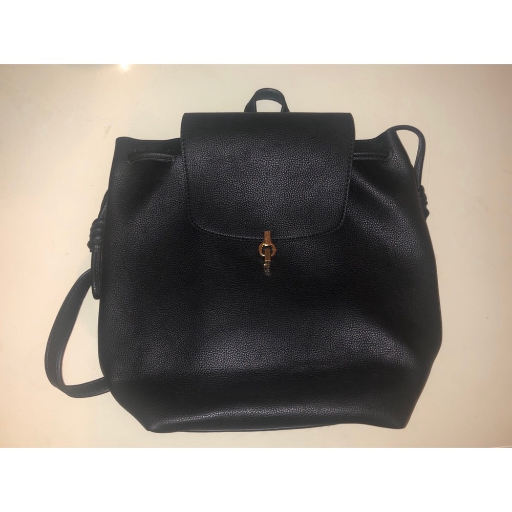 Faux Leather Topshop Backpack